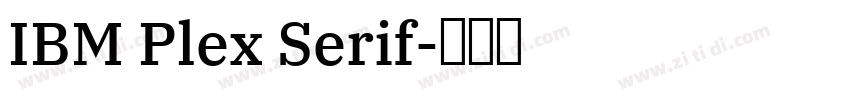 IBM Plex Serif字体转换